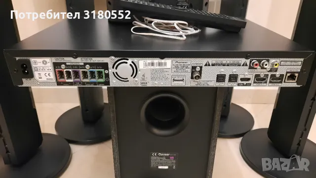 Pioneer BSC-424B-USB,HDMI,Optic-1100w-music, снимка 11 - Плейъри, домашно кино, прожектори - 48439705