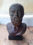 Страхотен стар гипсов патиниран бюст на Платон - реплика, снимка 2