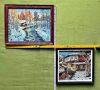 Сет 2 маслени картини "Зимна Приказка", снимка 1 - Картини - 45569048