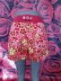 Дамски къси панталонки на флорални мотиви с закопчаване лепенки М/Л , снимка 2