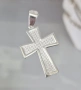 Сребърен медальон Кръст, снимка 3