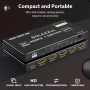 Bolaazul 8K@60Hz HDMI 2.1 сплитер превключвател 4-портов с IR дистанционно, снимка 8