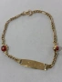 Детска златна гривна 14к, снимка 1