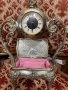 красив стар настолен часовник с кутия за бижута, снимка 7