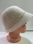 Дамска шапка,вълнен лукс -224 Касторен гонен плат, снимка 3