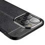 Apple iPhone 14 Pro Удароустойчив Litchi Skin Калъф и Протектор, снимка 5