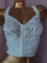  Резервирани Miss Mary 90 D Бял дантелен сутиен/ корсет/, снимка 1
