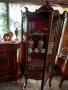 Антикварна дървена витрина , снимка 7