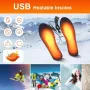 Нагревателни стелки за обувки с USB, снимка 2