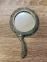 Винтидж ръчно огледало от СССР, метал, декоративен орнамент, 1960–1970-те, снимка 1