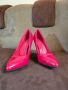 Обувки цвят червен с остър връх,висок ток,номер 36,нови, снимка 1 - Дамски обувки на ток - 45595231