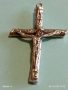 Винтидж сребърен кръст Разпятие на Исус Христос ювелирна изработка 27563, снимка 7