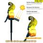Водоустойчива соларна лампа Папагал за декорация на двор - КОД 3951, снимка 10