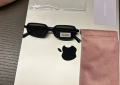 висококачествени очила с черен обикновен калъф и ув защита miu miu , снимка 5