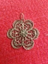 Сребърен медальон филигран цвете, снимка 1