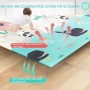 4613 Меко килимче за игра 150x180x1 см – Водоустойчиво и Двулицево, снимка 5
