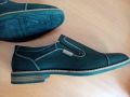 Италиански нови ежедневно спортни кожени мъжки обувки N43, VENICE, снимка 1 - Ежедневни обувки - 45711377