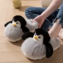 Дамски чехли с пингвин 3D Весели Крачета плюшени домашни пантофи пантофки, снимка 4