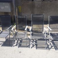Комплект 4 броя сгъваеми алуминиеви къмпинг столове с подлакътници , снимка 9 - Градински мебели, декорация  - 45799173