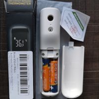 Безконтактен инфрачервен цифров термометър за измерване на телесна и стайна температура, снимка 9 - Друга електроника - 45132768