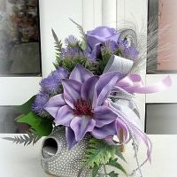 Обувка с цветя и перли, снимка 4 - Подаръци за сватба - 45350081