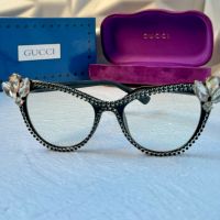 Gucci очила за компютър прозрачни с камъни слънчеви диоптрични рамки , снимка 4 - Слънчеви и диоптрични очила - 45249079