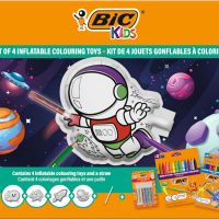 BIC Kids Комплект надуваеми играчки за оцветяване Космически дизайни, моливи, флумастри, лепила, 34 , снимка 7 - Образователни игри - 45344142