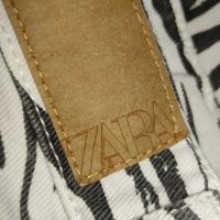 дънкови панталонки на Zara с висока талия , снимка 5 - Къси панталони и бермуди - 45856082