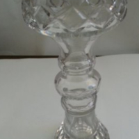  кристален свещник ваза , снимка 4 - Антикварни и старинни предмети - 16642903
