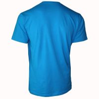 Памучна тениска в син цвят, снимка 2 - Тениски - 45164312