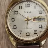 Мъжки позлатен часовник Слава, снимка 1 - Мъжки - 45767642