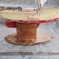 Старо дървено корабче, снимка 5 - Антикварни и старинни предмети - 45820384