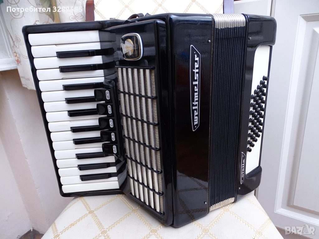 Акордеон Велтмайстер Стела 40 баса – перфектно състояние, снимка 1