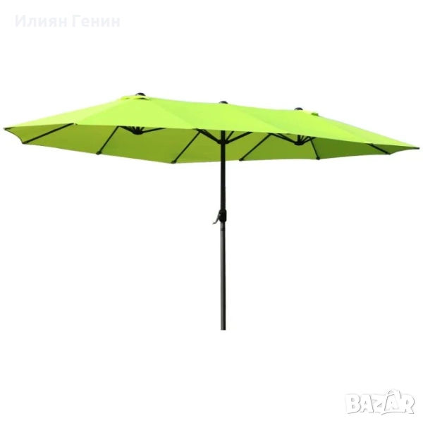 Двоен градински чадър Outsunny 455 x 270 см , снимка 1