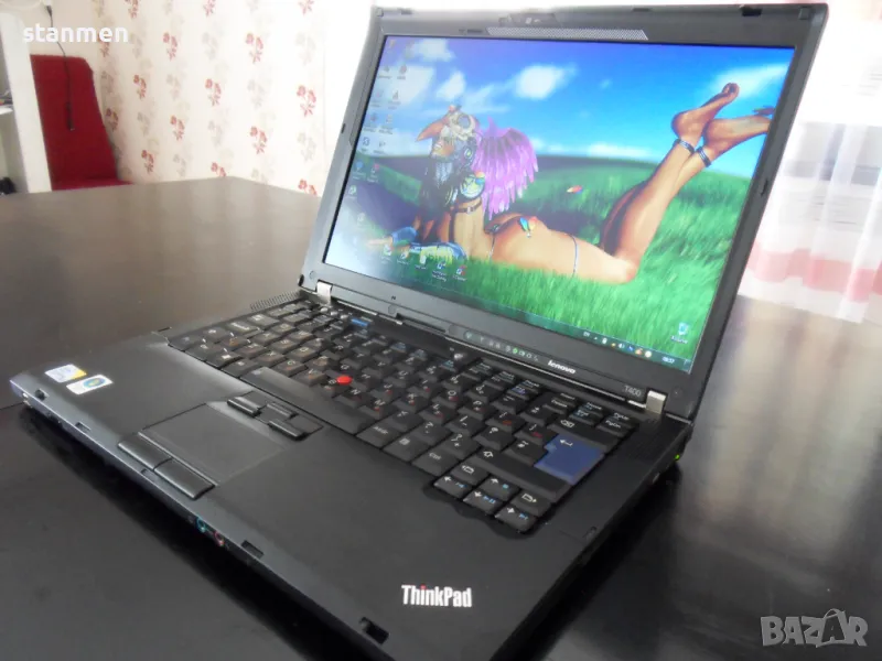 Продавам лаптоп Lenovo ThinkPad T400/мат14сКам/2х2.4Ghz/4gb/320gb/Профилактиран/DVDrw  , снимка 1