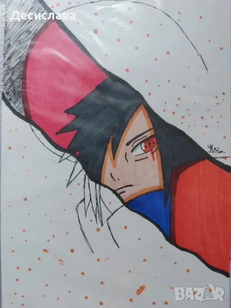 Рисунка аниме Наруто Мадара Madara Naruto anime, снимка 1