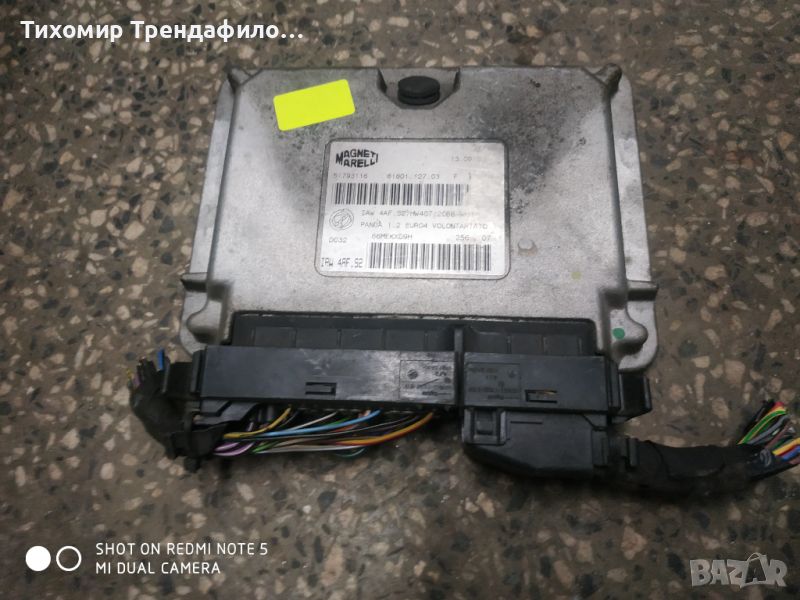 ECU компютър FIAT PANDA 1.2 IAW 4AF.S2, IAW4AFS2, HW407, 51793116, 61601.127.03, 6160112703 , 2007г., снимка 1