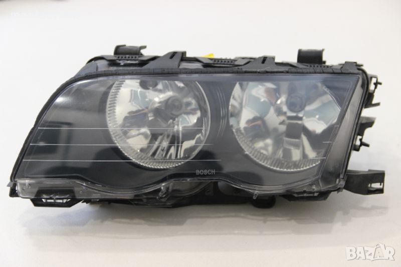 Ляв фар BMW E46 Serie 3 (1998-2001г.) BOSCH 6902745 / 63126902745 / 0301089205 Черен, снимка 1