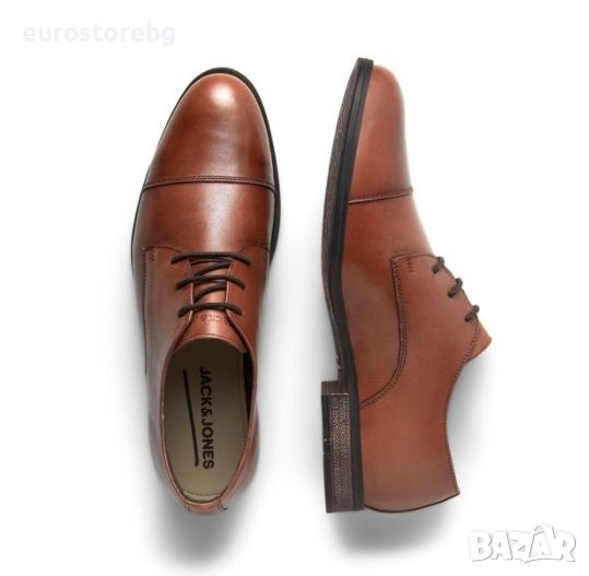 (-40%) Мъжки кожени обувки Jack & Jones, Естествена кожа, размер 45, 12217091, снимка 1
