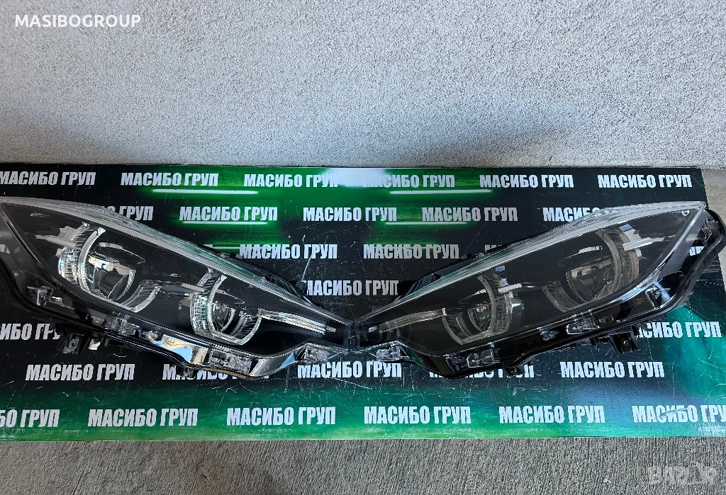 Фарове BMW LED фар Shadow Black Line за Бмв Ф30 фейс Bmw 3 F30 F31 LCI, снимка 1