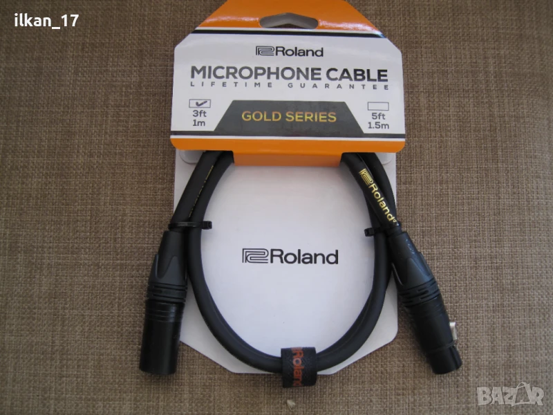 Микрофонен кабел, Neutrik XLR конектори, Roland Gold Seri най високата серия внос от Германия Нов!!!, снимка 1