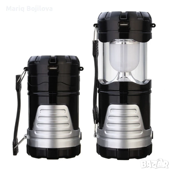 Фенер за излети с диоди и соларно зареждане CAMP LAMPA-10C, снимка 1