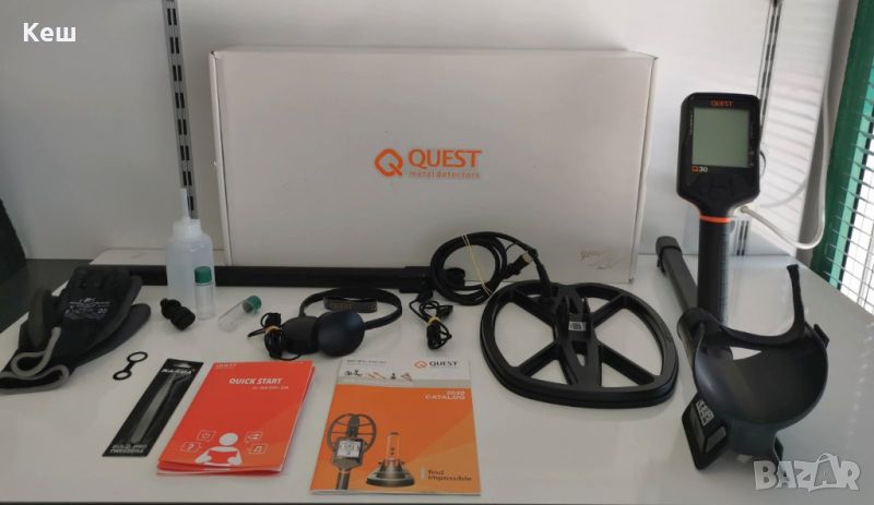 Металотърсач Quest Q30 + Дълбочинна сонда (нов), снимка 1