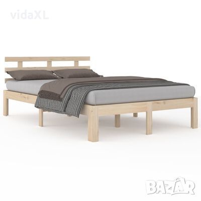 vidaXL Рамка за легло, дърво масив, 160х200 см(SKU:814764, снимка 1