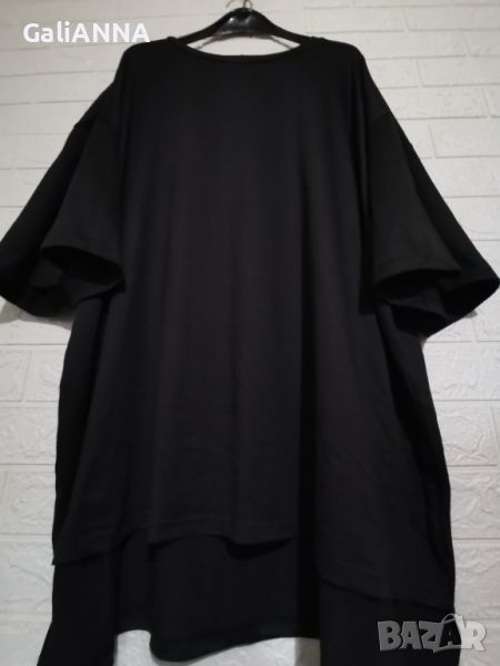 СТРАХОТНА ТУНИКА ЧЕРНО 4XL-5XL, снимка 1