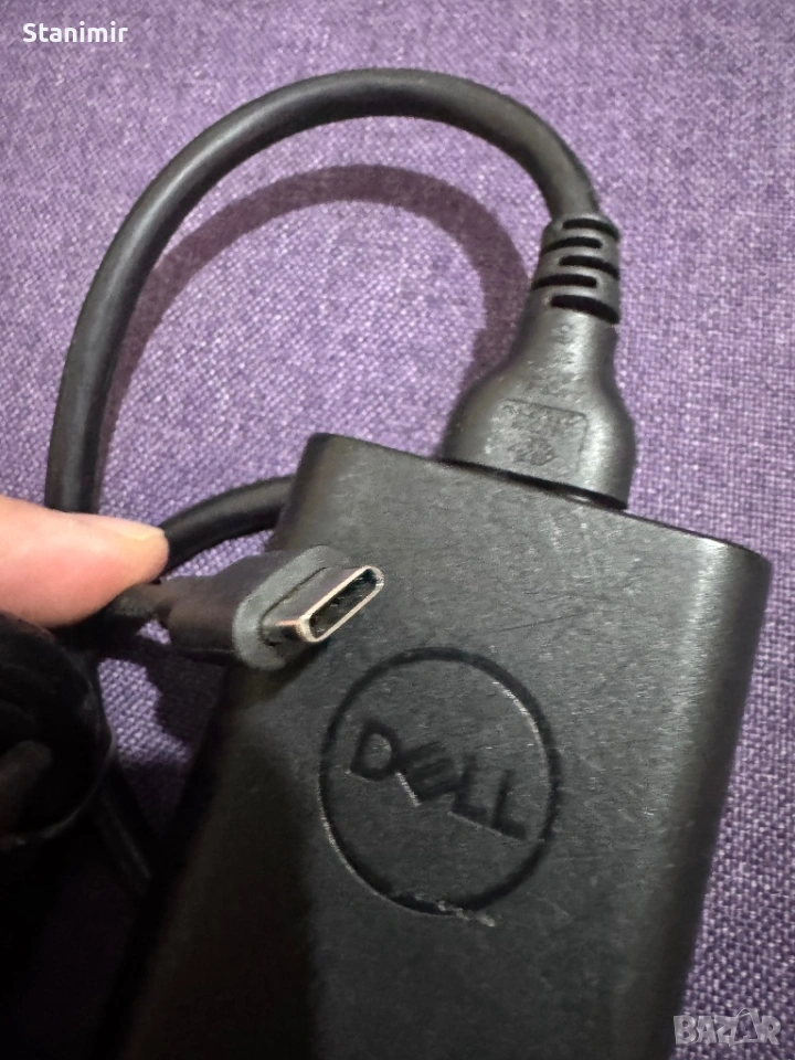 Зарядно за лаптоп Dell type C 65W  до 20 V, снимка 1
