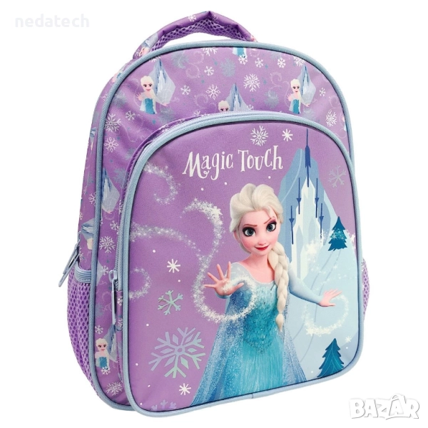 Ученическа раница Frozen Lila, Лилав,  24x12x33 см., снимка 1