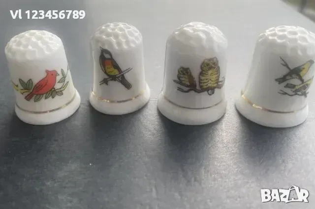 Порцеланови напръстници - колекционерски /птици/-4 бр, снимка 1