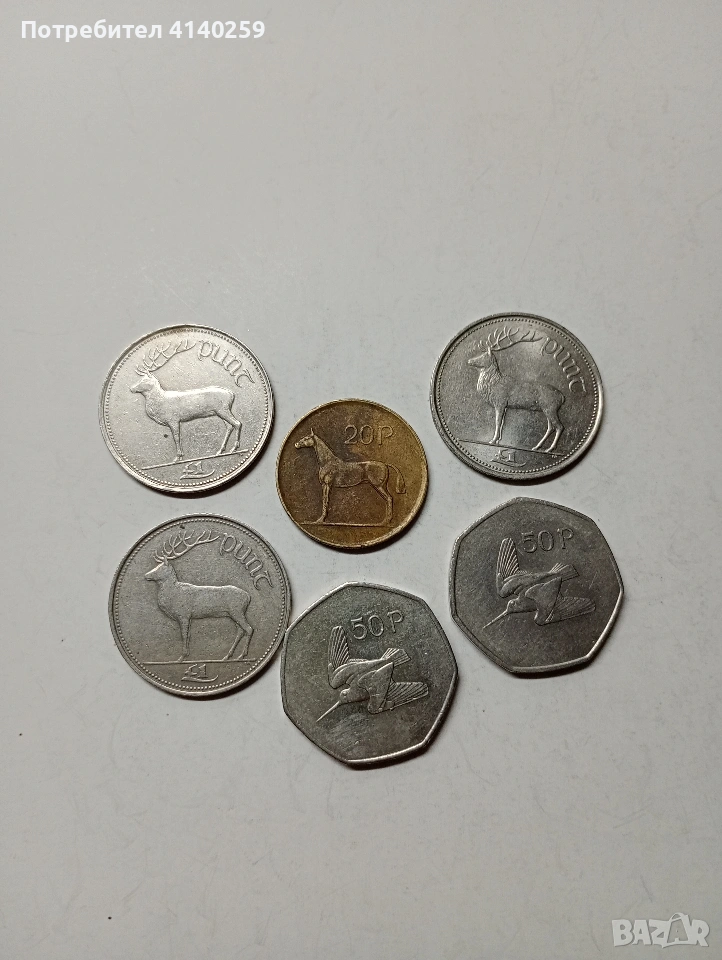 ИРЛАНДИЯ МОНЕТИ 1 ПАУНД 1990 Г , снимка 1