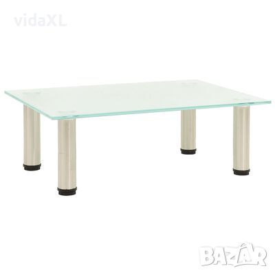322759 vidaXL TV Stand Frosted 40x35x17 cm Tempered Glass（SKU:322759, снимка 1